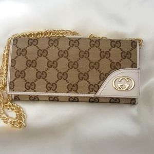 Gucci C2 wallet Brown and Cream